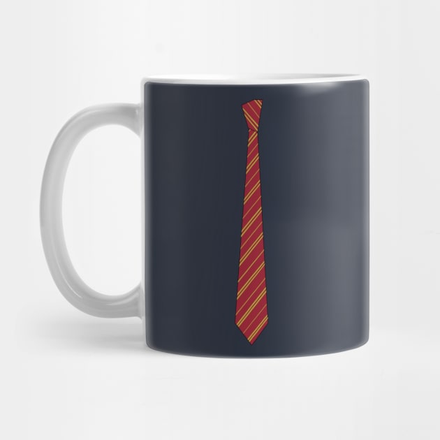 Red and yellow striped tie by GregFromThePeg